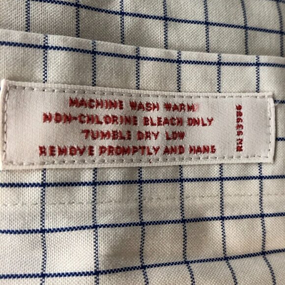 Brooks Brothers Mens Dress Shirt Medium 15.5 Neck Traditional Fit Windowpane - Picture 8 of 10